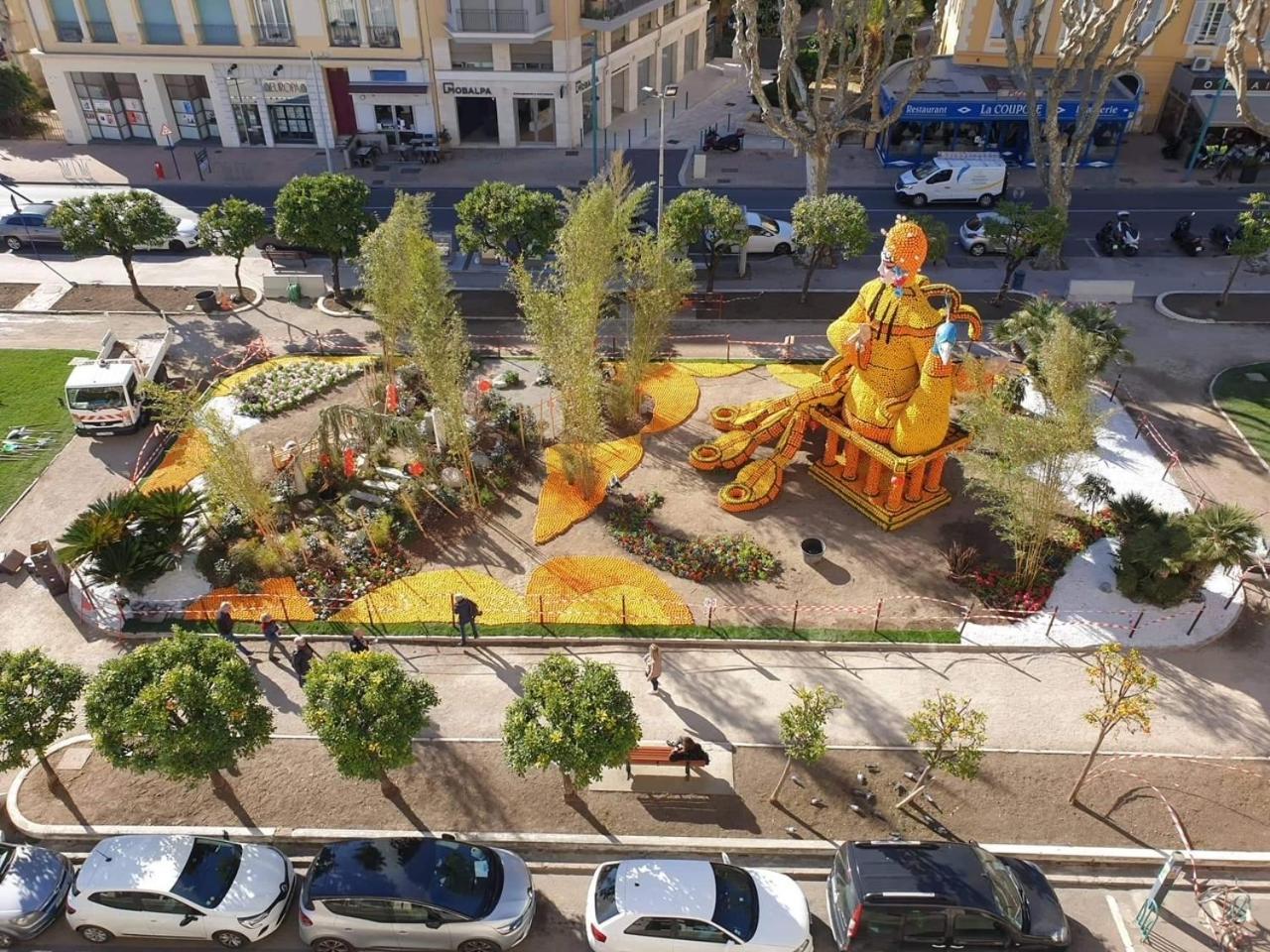Menton Centre Vue Imprenable Sur Mer Et Jardin Bioves Dış mekan fotoğraf